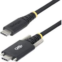 StarTech.com 2m USB-C Laadkabel met Zijschroefvergrendeling, 240W (5A) PD EPR, Siliconen Mantel met