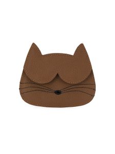 Sarah Chofakian cat cardholder - Marron