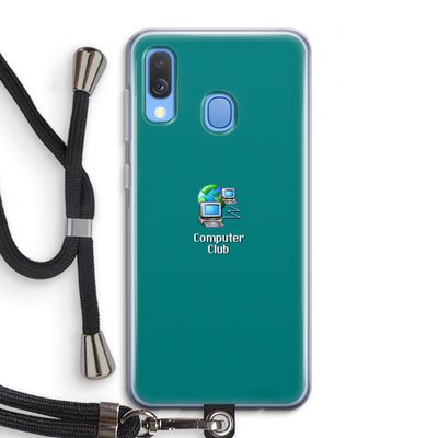 Win98: Samsung Galaxy A40 Transparant Hoesje met koord