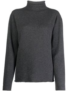 Jil Sander pull en maille à col montant - Gris