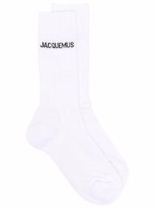 Jacquemus chaussettes Les Chaussettes Jacquemus en intarsia - Blanc