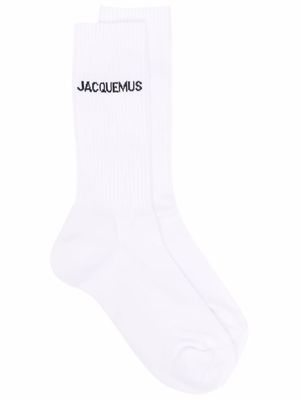 Jacquemus chaussettes Les Chaussettes Jacquemus en intarsia - Blanc