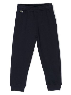 Lacoste Kids pantalon de jogging à patch logo - Bleu
