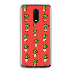 Mini cactus: OnePlus 7 Transparant Hoesje
