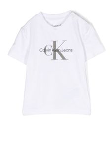 Calvin Klein Kids t-shirt à logo imprimé - Blanc