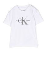 Calvin Klein Kids t-shirt à logo imprimé - Blanc - thumbnail