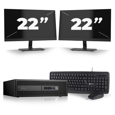 HP ProDesk 600 G2 SFF - Intel Core i7-6e Generatie - 16GB RAM - 256GB SSD - Windows 11 + 2x 22 inch Monitor HP ProDesk 600 G2 SFF - Intel Core i7-6e Generatie - 16GB RAM - 256GB SSD - Windows 11 + 2x 22 inch Monitor