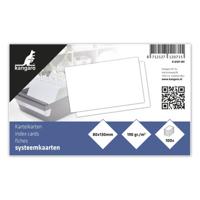 Kangaro K-6101-WI Systeemkaart Blanco 8x13 cm 100 Vel Wit Kangaro K-6101-WI Systeemkaart Blanco 8x13 cm 100 Vel Wit