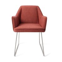 Jesper Home Tome eetkamerstoel slide steel Shabby Saffron