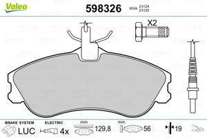 Valeo Remblokset 598326