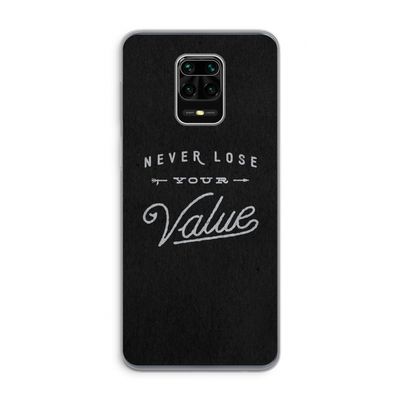 Never lose your value: Xiaomi Redmi Note 9 Pro Transparant Hoesje