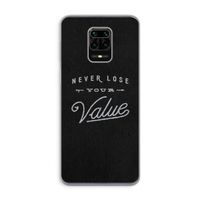 Never lose your value: Xiaomi Redmi Note 9 Pro Transparant Hoesje