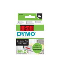 Labeltape dymo labelmanager d1 polyester 24mm rood | 5 stuks