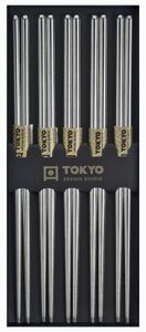 Roestvrijstalen eetstokjes - Tokyo Design Studio - 5 stuks