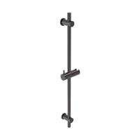 Glijstang MAY 70 cm Met Handdouchehouder Geborsteld Carbon Black PVD
