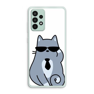 Cool cat: Samsung Galaxy A52s 5G Transparant Hoesje