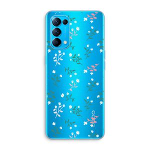 Small white flowers: Oppo Find X3 Lite Transparant Hoesje