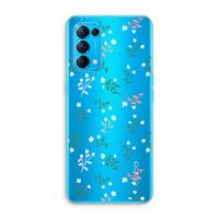 Small white flowers: Oppo Find X3 Lite Transparant Hoesje Small white flowers: Oppo Find X3 Lite Transparant Hoesje