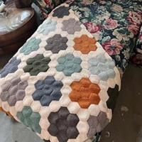 Breipatroon Bloemen Quilt Deken