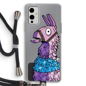 Lama: OnePlus 9 Transparant Hoesje met koord