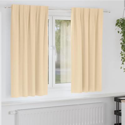 Gordijnen met gordijnen 2 pcs Crme Polyester