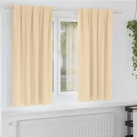 Gordijnen met gordijnen 2 pcs Crme Polyester