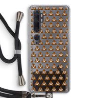 Poop emoji: Xiaomi Mi Note 10 Transparant Hoesje met koord