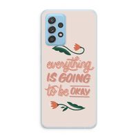 Optimistic flower girl: Samsung Galaxy A73 Transparant Hoesje