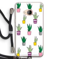 Sanseveria: HTC U Play Transparant Hoesje met koord
