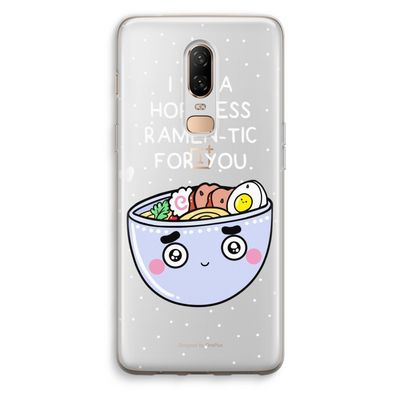 I'm A Hopeless Ramen-Tic For You: OnePlus 6 Transparant Hoesje