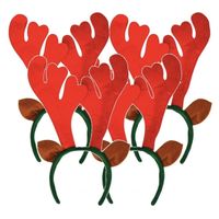 4x Rendier diademen/haarbanden met oren