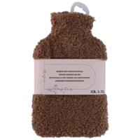 Warmwaterkruik - bruin - 1,75L - teddy hoes - bedkruik - kruik - kruik met hoes Warmwaterkruik - bruin - 1,75L - teddy hoes - bedkruik - kruik - kruik met hoes