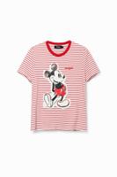 Gestreept T-shirt met Mickey Mouse - RED - M