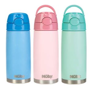 Nuby Thermosbeker 420ml 3+ jaar pastel (1 st)