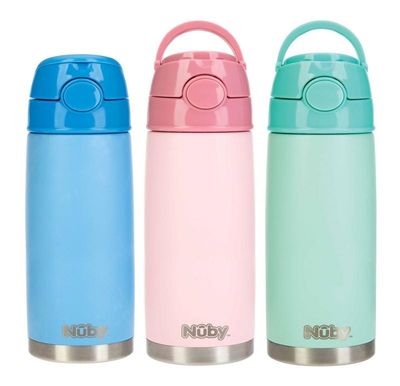 Nuby Thermosbeker 420ml 3+ jaar pastel (1 st)