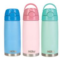 Nuby Thermosbeker 420ml 3+ jaar pastel (1 st)