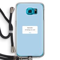 Reminder: Samsung Galaxy S6 Transparant Hoesje met koord