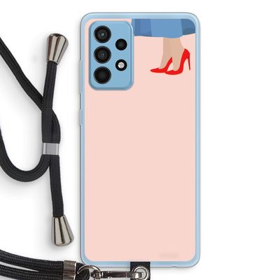High heels: Samsung Galaxy A52 Transparant Hoesje met koord