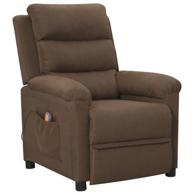Massagestoel stof bruin