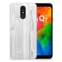 LG Q7 | Bumper Hoesje | White Wood