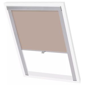 VidaXL Rolgordijn verduisterend beige p06/406