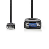 Nedis RS232-Converter | USB-A Male | RS232 | 0.90 m | 1 stuks - CCGW60852BK09 CCGW60852BK09 - thumbnail