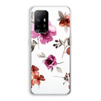 Geschilderde bloemen: Oppo A95 5G Transparant Hoesje