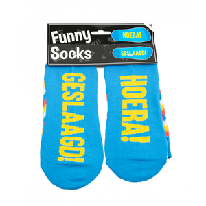 Funny sokken - Hoera Geslaagd!