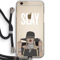 Slay All Day: iPhone 6 / 6S Transparant Hoesje met koord