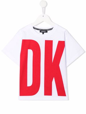 Dkny Kids t-shirt oversize à logo imprimé - Blanc