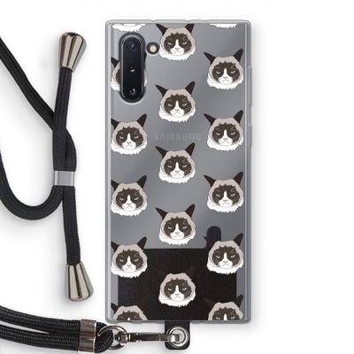 It's a Purrr Case: Samsung Galaxy Note 10 Transparant Hoesje met koord
