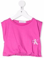 Calvin Klein Kids t-shirt à logo imprimé - Rose