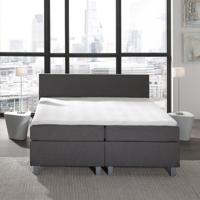 2-Persoons Boxspring Julia Royal Comfort - Antraciet 140x200 cm - Pocketvering - Inclusief Topper - Dekbed-Discounter.nl 2-Persoons Boxspring Julia Royal Comfort - Antraciet 140x200 cm - Pocketvering - Inclusief Topper - Dekbed-Discounter.nl