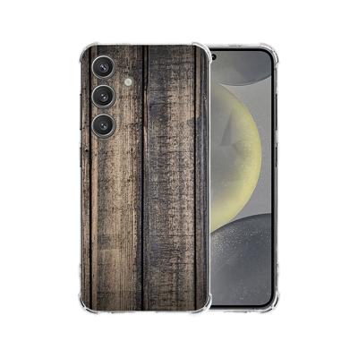 Samsung Galaxy S25 Plus Hoesje - Steigerhout TPU Antishock